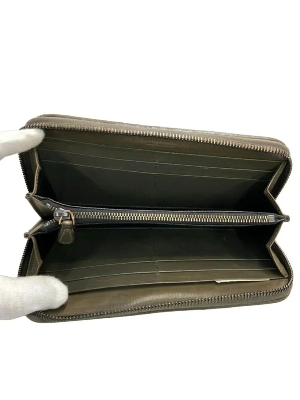 Bottega Veneta Zip Around Wallet Intrecciato